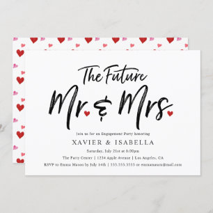 Handwritten Future Mr. & Mrs. Engagement Party Invitation