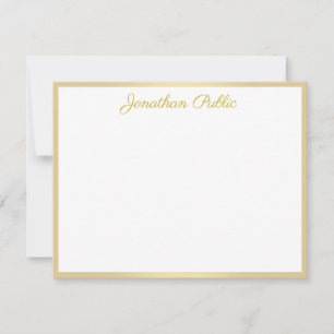 Handwritten Gold Script Text Personalized Template