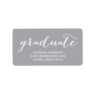 Handwritten Graduation Address Label