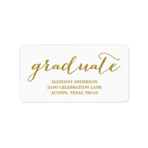 Handwritten   Graduation Address Label