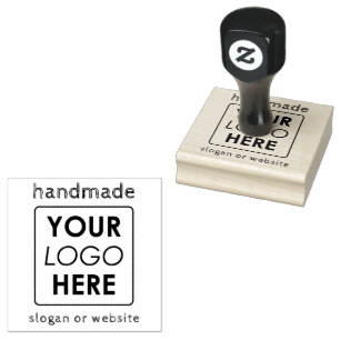 Handwritten Handmade Business Logo Text Website Rubber Stamp