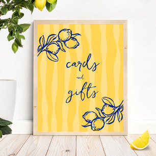Handwritten Lemon Italian Cards and Gifts Sign