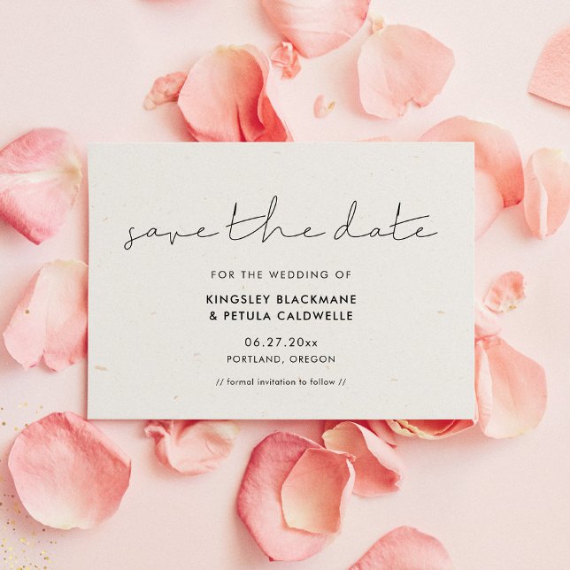 Handwritten minimalist save the date invitation (Handwritten minimalist save the date invitation)