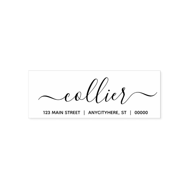 Handwritten Modern Return Address Stamp (Design)