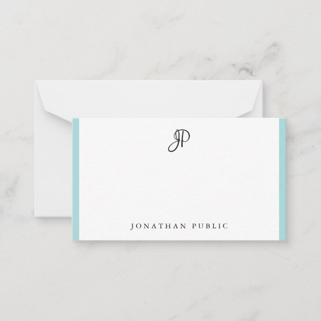 Handwritten Monogram Template Minimalist Elegant (Front)