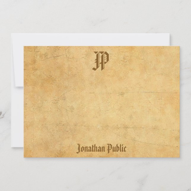 Handwritten Monogram Template Personalized (Front)