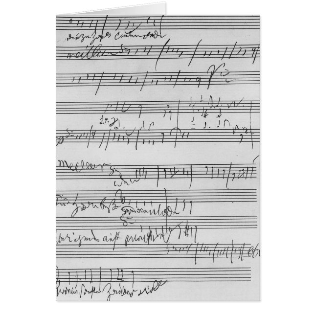 Handwritten musical score (Front)