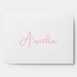 Handwritten Name Calligraphy Cute Personalized Envelope