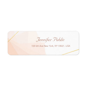 Handwritten Name Elegant Modern Return Address