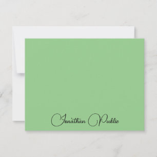 Handwritten Name Modern Elegant Trendy Card