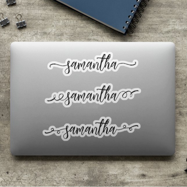 Handwritten Name Monogram Brush Script Squiggly  (Creator Uploaded)