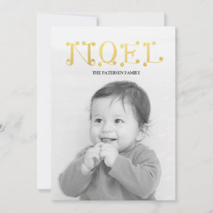 handwritten NOEL Holiday Card