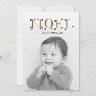 handwritten NOEL Holiday Card