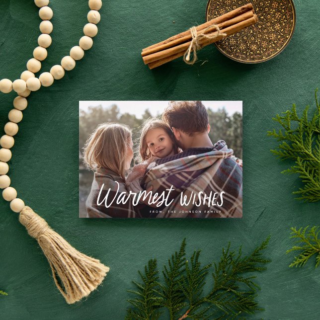 Handwritten Playful Typography Christmas Photo Holiday Card (Creator Uploaded)