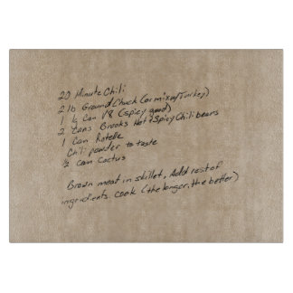 Handwritten Recipe Family Keepsake Custom Photo Cutting Board