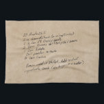 Handwritten Recipe Family Keepsake Custom Photo Kitchen Towel<br><div class="desc">Add you own photo of a family recipe to create a very special keepsake</div>