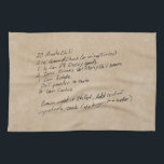 Handwritten Recipe Family Keepsake Custom Photo Kitchen Towel<br><div class="desc">Add you own photo of a family recipe to create a very special keepsake</div>
