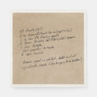 Handwritten Recipe Family Keepsake Custom Photo