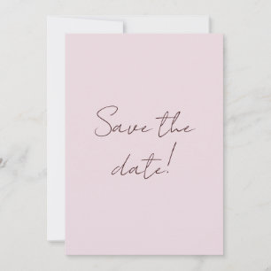 Handwritten Retro Fun Elegant Wedding Save The Date
