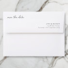 Handwritten Save the Date Back