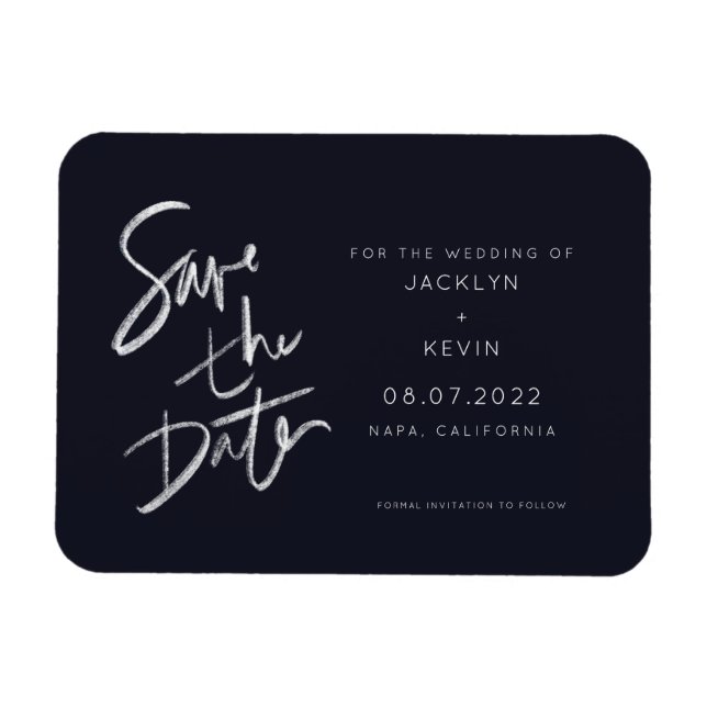 Handwritten Save the Date Magnet (Horizontal)