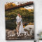 Handwritten Script Couple Photo Save the Date