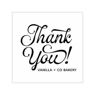 Handwritten Script Customer Thank You  Self-inking Stamp