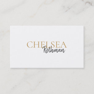 Handwritten Script Font Typography Business Card