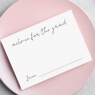 Handwritten Script Graduation Advice for the Grad Enclosure Card