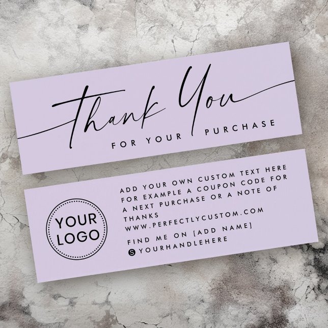 Handwritten script logo purple thank you insert (Handwritten script logo purple thank you insert)