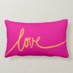Handwritten Script Love Throw Pillow<br><div class="desc">The word Love written in beautiful script. Decorate your home with this bold, edgy look. Handwritten style is on trend and chic.</div>