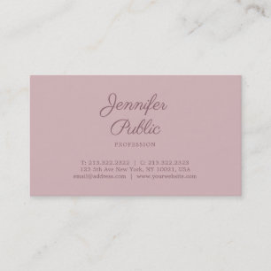 Handwritten Script Modern Stylish Professional Business Card