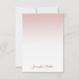 Handwritten Script Name Modern Rose Gold Template