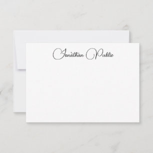 Handwritten Script Name Template Elegant Modern