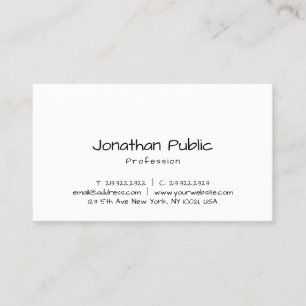 Handwritten Script Professional Template Classic Business Card