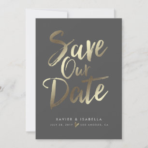 Handwritten Script Save The Date Announcement