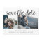 Handwritten Script Two Photo Save the Date