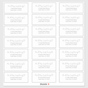 Handwritten Script Wedding Guest Address Labels