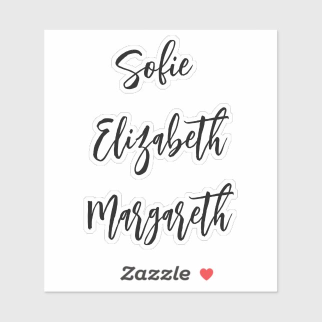 Handwritten Signature Script Name stickers (Sheet)