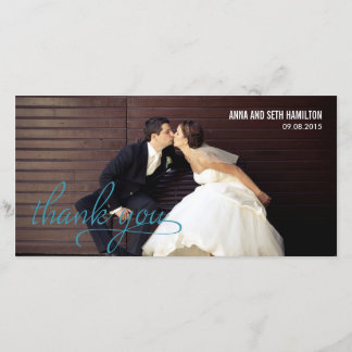 HANDWRITTEN Thank You Cards - Blue