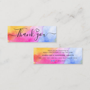 Handwritten Thank You Insert for Small Business