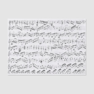 Handwritten Vintage Sheet Music White