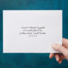 Handwritten Wedding Back