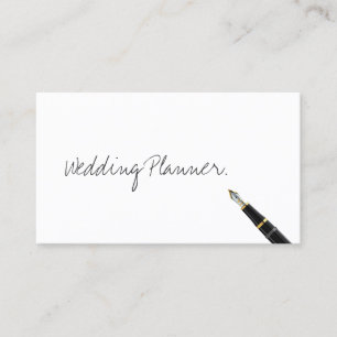 Handwritten Wedding Planner Business Card
