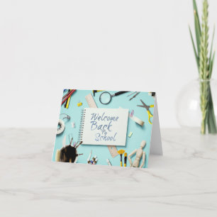 Handwritten "Welcome Back To School"  Card