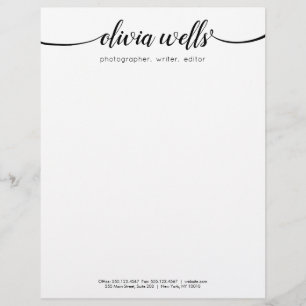 Handwrittren Calligraphy Script Typography Letterhead
