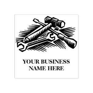 Handy Man Business Customizable  Rubber Stamp