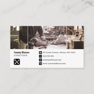 Handy Man   Construction   Contractor Business Card