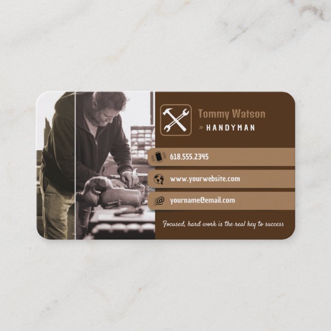 Handy Man | Construction | Contractor Business Card (Front)