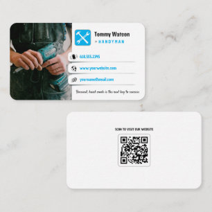 Handy Man   Construction   Contractor Business Card